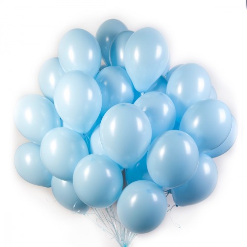 Голубые матовые шары